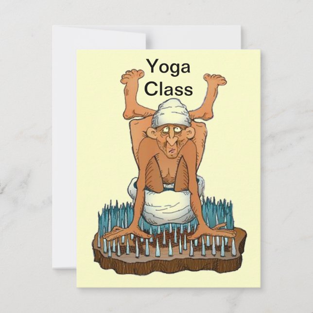 Yoga Class ~ announcement New Students Invitation (Front)