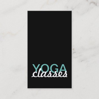 Yoga Classes Punch Card by identica at Zazzle