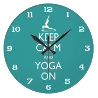 Yoga Clock - Keep Calm and Yoga ON