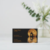 yoga club business card (Standing Front)