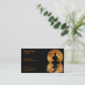 yoga club business card (Standing Front)