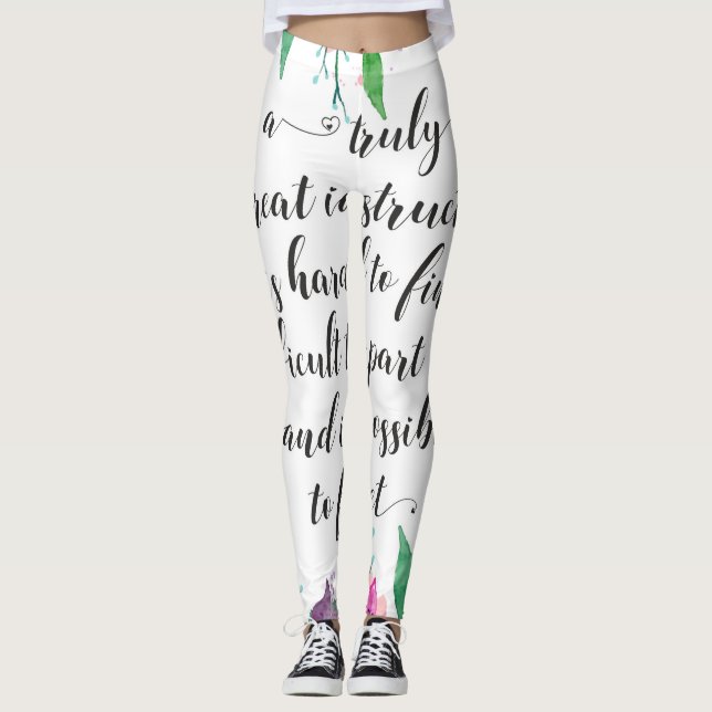 Yoga Coach Gift for her Leggings (Front)