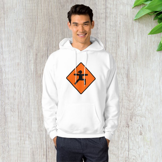 Yoga Crossing Sign Warrior Pose Stick Figure  Hoodie (Creator Uploaded)