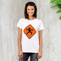 Yoga Crossing Sign Warrior Pose Stick Figure