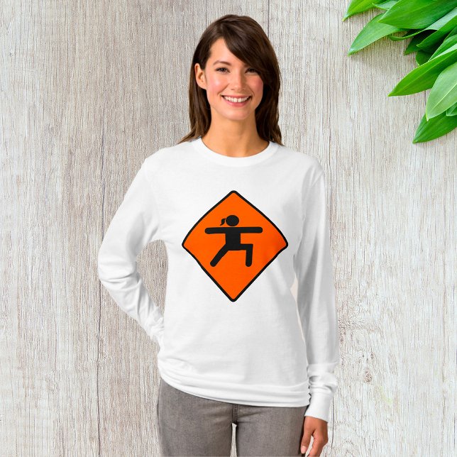 Yoga Crossing Sign Warrior Pose Stick Figure  T-Shirt (Creator Uploaded)