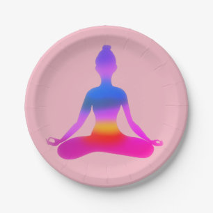 Yoga Custom Paper Plates