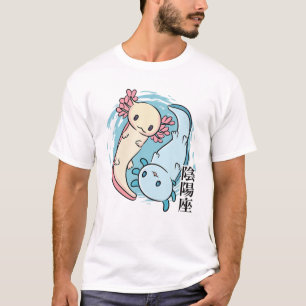 Yoga - Cute Kawaii Anime Axolotl - Japanese Aesthe T-Shirt