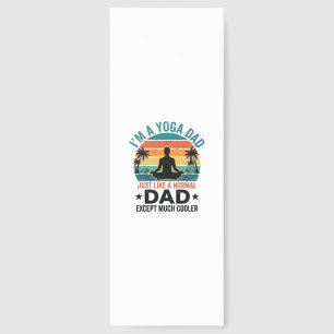 Yoga Dad Vintage Sunset Funny Father Shirt Design_ Bookmarks