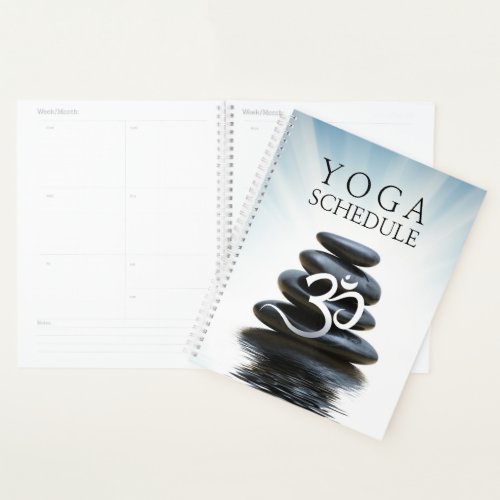 Yoga Daily Class Schedule Day Planner