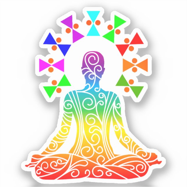 Yoga Day Graphics Sticker (Front)