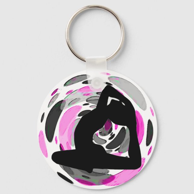 Yoga Diva Keychain (Front)