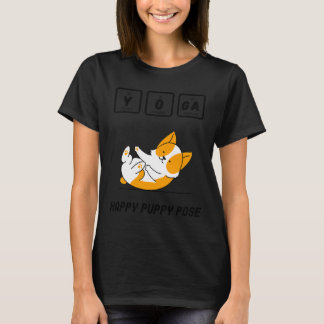 Yoga Dog Chemistry Happy Puppy Pose T-Shirt