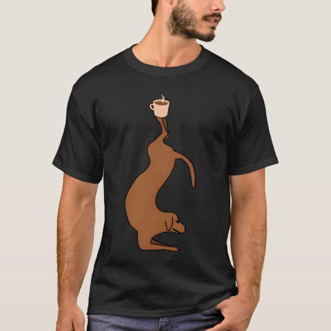 Yoga Dog Coffee Meditation Dogs friends friends T-Shirt (Front)