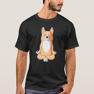 Yoga Dog Corgi Premium T-Shirt