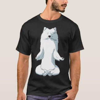 Yoga Dog Japanese Spitz Premium  T-Shirt