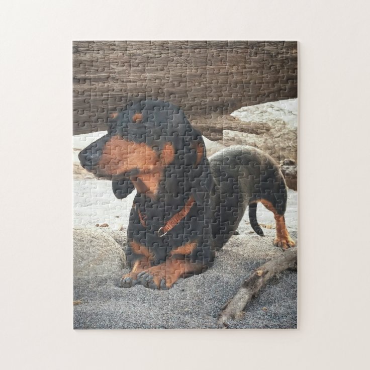 Yoga dog jigsaw puzzle Zazzle