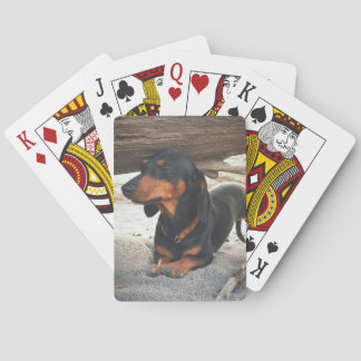 Yoga dog poker cards