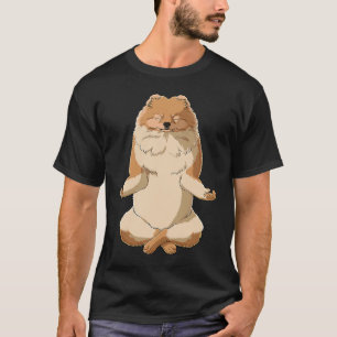 Yoga Dog Pomeranian T-Shirt