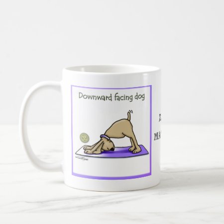 Yoga Dog - Upward Facing Dog Pose Coffee Mug