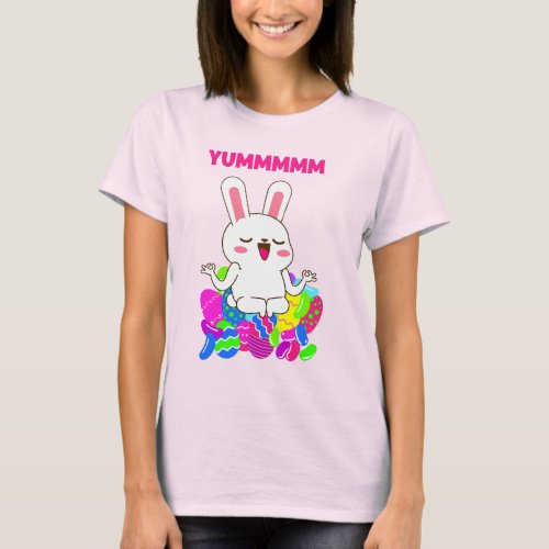 Yoga Easter bunny meditate yum jelly beans candy T T_Shirt