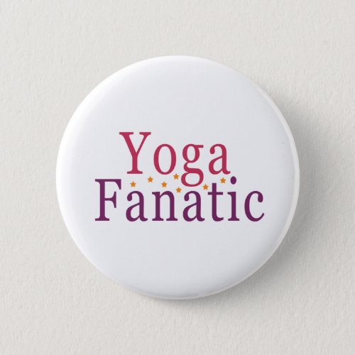 Yoga Fanatic Button