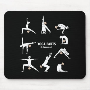 Yoga Farts Mouse Pad
