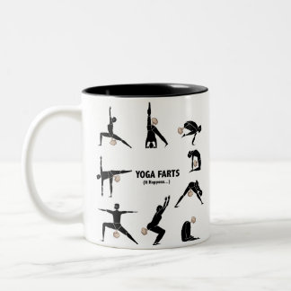 Yoga Farts Two-Tone Coffee Mug