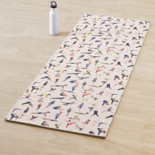 Yoga figures on a yoga mat! mat