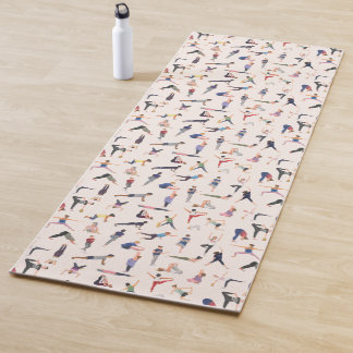 Yoga figures on a yoga mat! yoga mat