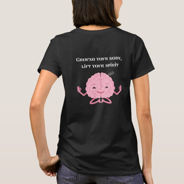 Yoga Flow Energy Shirt  BLACK (Back)
