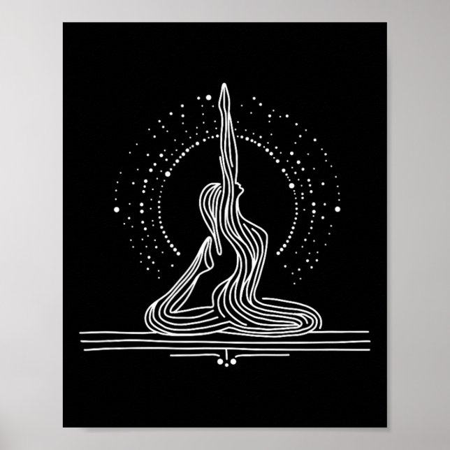 Yoga Flow One-line Art  Poster (Front)