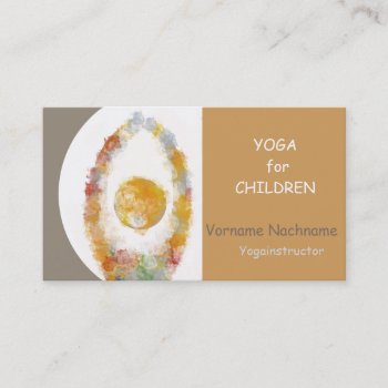 Yoga For Children Business Card by Avanda at Zazzle