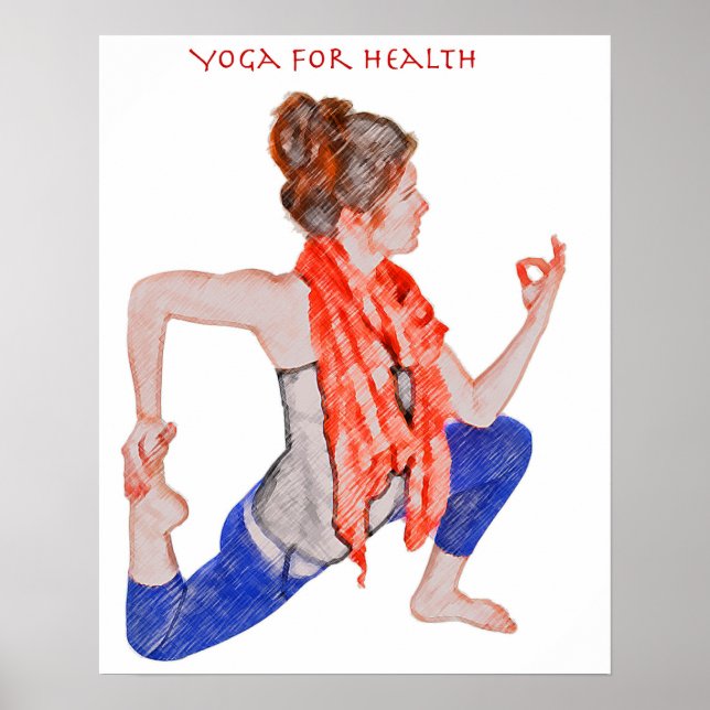 Yoga for Health on a poster (Front)