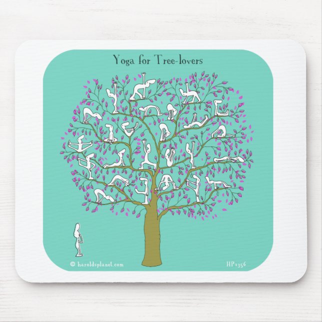 yoga for tree lovers mouse pad (Front)