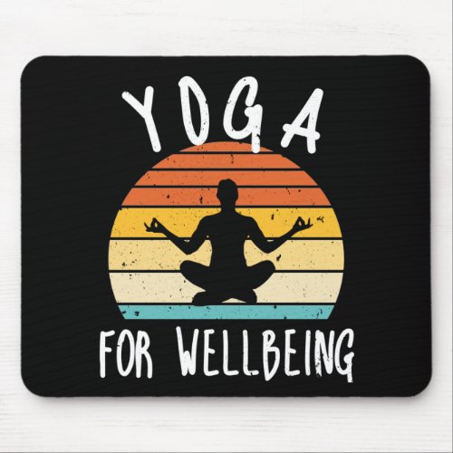 Yoga For Wellbeing Vintage Mouse Pad