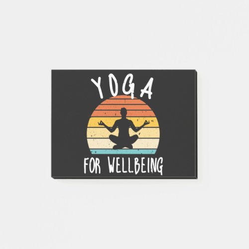 Yoga For Wellbeing Vintage Post_it Notes