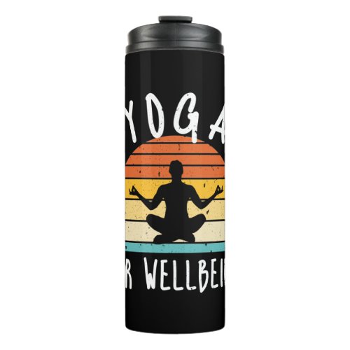 Yoga For Wellbeing Vintage Thermal Tumbler