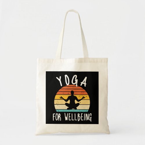 Yoga For Wellbeing Vintage Tote Bag