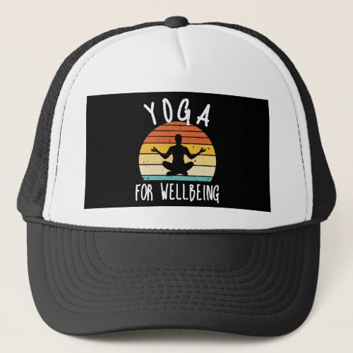 Yoga For Wellbeing Vintage Trucker Hat