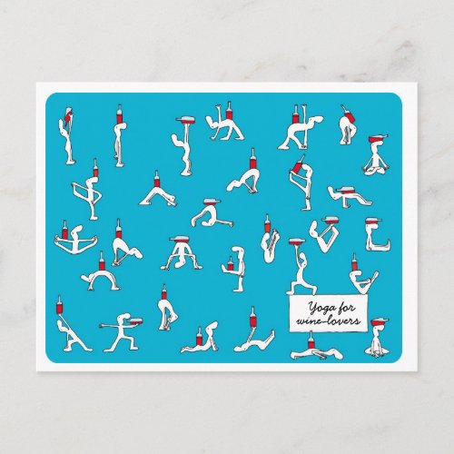 Yoga for Winelovers Postcard