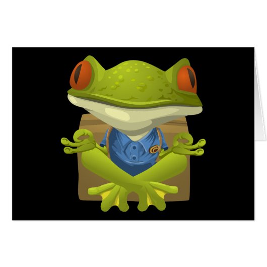 Yoga Frog Cards (Front Horizontal)