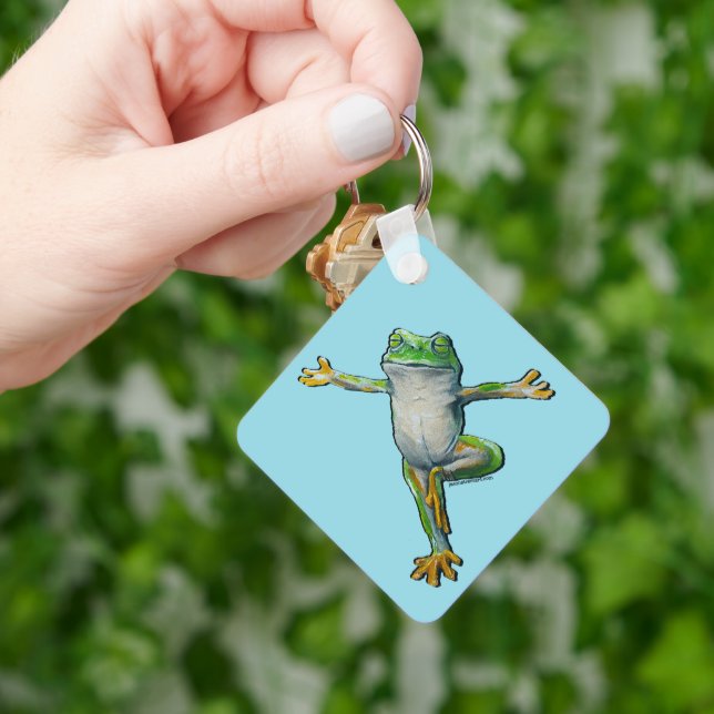 Yoga Frog Keychain (Hand)