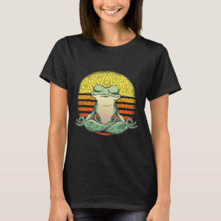 Yoga Frog Meditation Sport T-Shirt