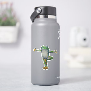 Yoga Frog Sticker
