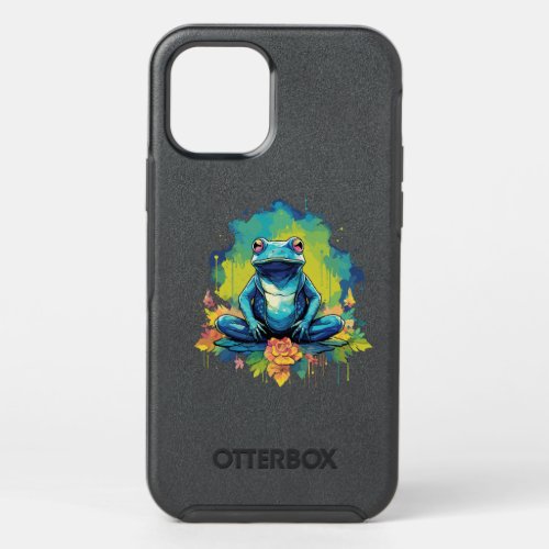 Yoga Frog Watercolor Style OtterBox Symmetry iPhone 12 Pro Case