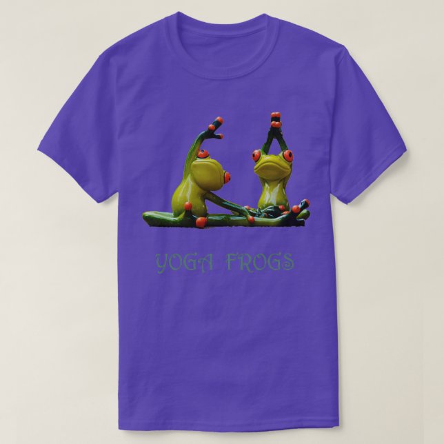 Yoga Frogs Fitness Design 1  T-Shirt (Design Front)