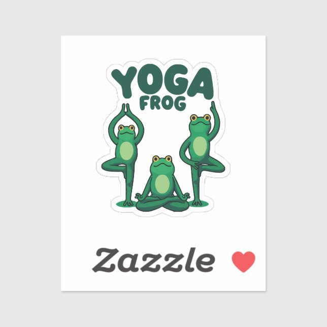 Yoga Frogs Sticker (Sheet)