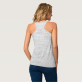 YOGA - Fun, Grey Typography Tank top (Back Full)