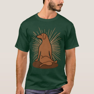 Yoga Funny Dog Dog Meditation gift retro T-Shirt