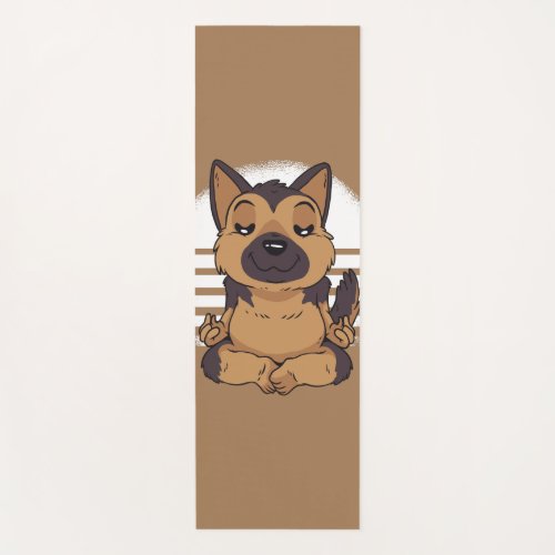 Yoga German Shepherd Yoga Mat